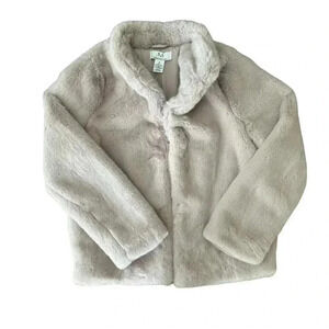Magaschoni faux fur Pink jacket Women’s Size Medium NWT